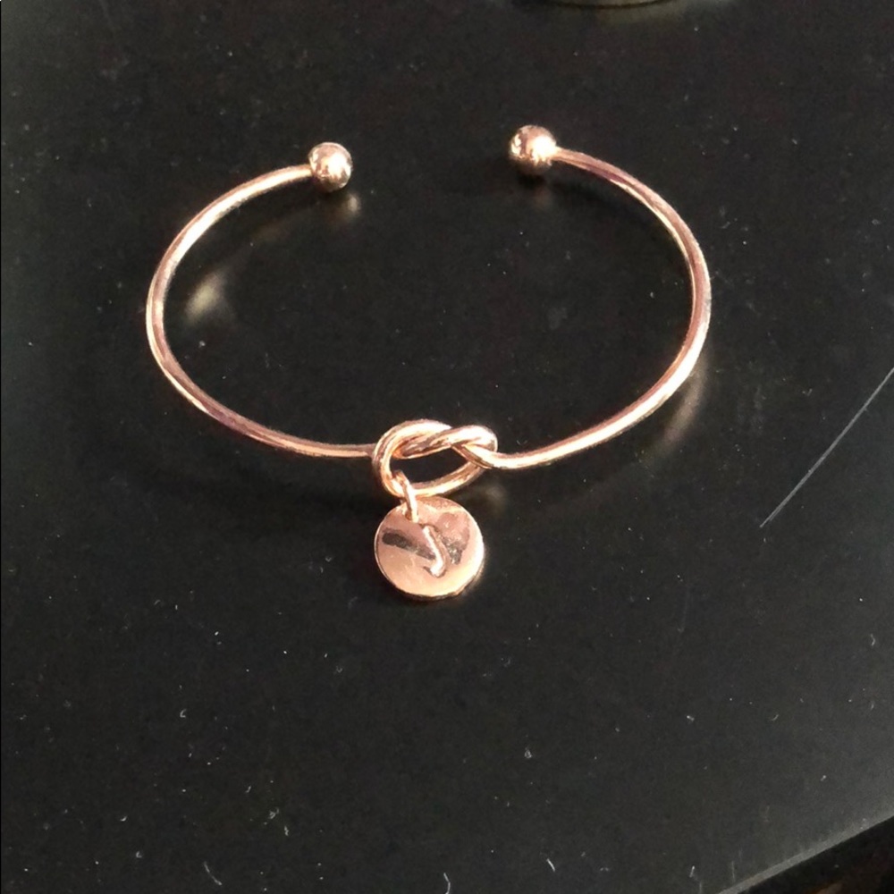 Rose Gold “J” initial Bracelet
